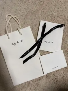 agnès b. ショップ袋と封筒　3点セット