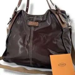 【人気】TOD'S トッズ Gライン エナメル ショルダーバッグ　2WAY 革