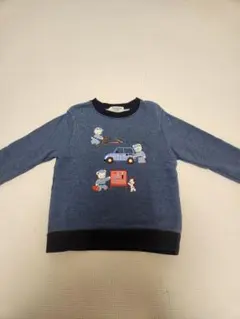 Familiar　トレーナー　車　青　110