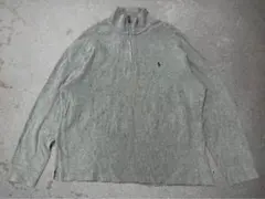 90s ラルフローレン　ハーフジップスウェット
