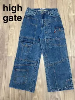 high-gate ハイゲート ドッキングデニムパンツ ウォッシュインディゴ 