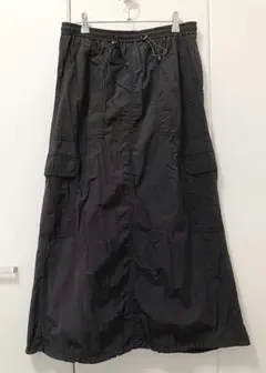 GU★テックロングスカート★XL★黒・ブラック★ジーユーのサムネイル