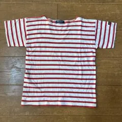 SAINT JAMES 赤と白ボーダーTシャツ キッズ　10ansのサムネイル