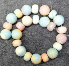 B100　阿拉善アゲート　ラウンド＆ボタンロンデル