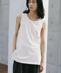 Llife MVS LAYERED TANK TOP WHITE M ホワイト