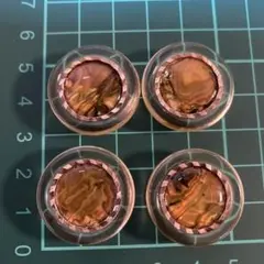 ブラウン模様のボタン4個セット