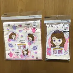Disney ソフィア ランチクロス&マチ付き巾着 4枚セット おまとめ 新品