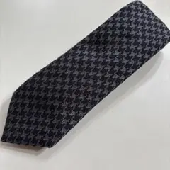 altea ネクタイ ネイビー系 ハウンドトゥース