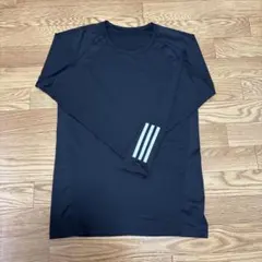 adidas 長袖　黒　インナー　Lサイズ