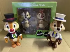 チップ&デール 25周年 首振り 陶器製 フィギュア チップ&デール 25周年 首振り 陶器製 フィギュア