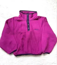 エルエルビーン USA製 ヴィンテージ フリース スナップT キッズ