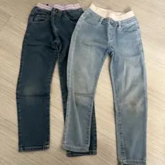 ウエストゴムデニム　2本セット