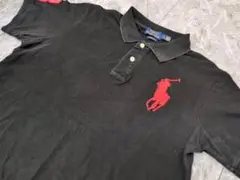 ポロラルフローレン ビッグポニー ロゴ刺繍 ナンバリング鹿子ポロシャツ