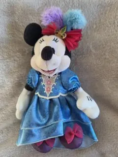 【ディズニー】ミニー　ぬいぐるみバッチ　レッツ・パーティグラ