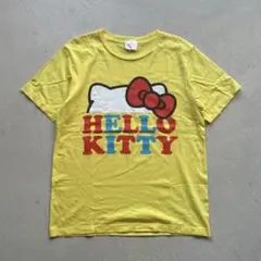 00s hello kitty tee tシャツ キティちゃん サンリオ 黄