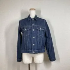 ユニクロ　デニムジャケット L　90s 紺タグ Gジャン 青　オールドユニクロのサムネイル