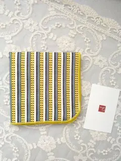新品 deux c ストライプ ハンカチ タオルハンカチ