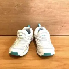 NIKE ダイナモフリー　20cm ホワイト/ターコイズ