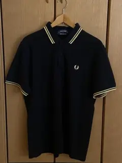 FRED PERRY ポロシャツ チェック柄 ブラック ゴールド - メルカリ