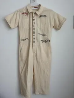 【試着のみ】AMBERROAR アンバーロア刺繍入り　つなぎ