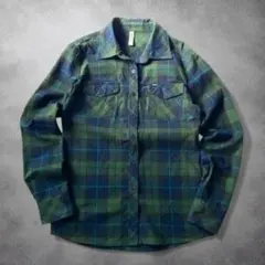 j*y様 00s RVCA ルーカ チェック ネルシャツ グリーン グランジ Y