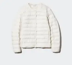 ユニクロ　パフテックコンパクトジャケット　オフホワイト　L