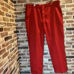 Dickies 赤 スラックス