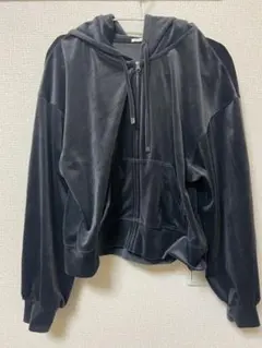 GU ベロア　フルジップパーカー