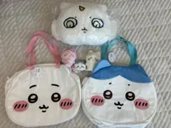 ちいかわグッズ6点　おかおBIGボストンバッグ　クッション　ぬいぐるみ