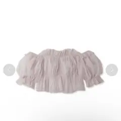 SNIDEL ボリュームギャザーフリルオフショルブラウス　　ギャザーオフショル