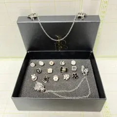 ピンバッチ14点、チェーン付きピンバッチ1点、チェーン付きクリップセット