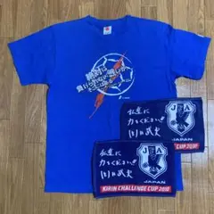 サムライブルーメッセージＴシャツM