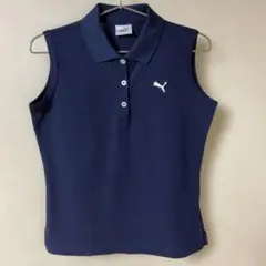 Puma ノースリーブポロシャツ　紺　L 美品のサムネイル
