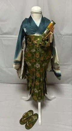 1-上　七五三　子供の日　五歳　着物　男の子　五歳　6点セット