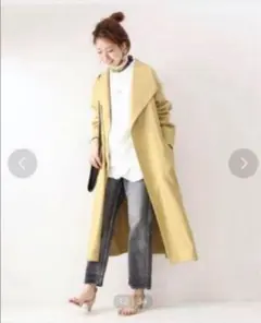 スピックアンドスパン　薄手ロングコート♪