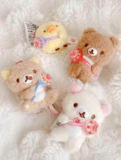リラックマ チュッパチャプス マスコットキーチェーン ぬいぐるみ