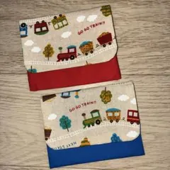 移動ポケット2個セット☆汽車ぽっぽ柄