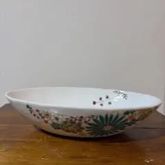 【レア・新品・未使用】九谷焼 絵付工房 色絵遊 楕円大鉢 華シリーズ レア・新品・未使用】九谷焼 絵付工房 色絵遊 楕円大鉢 華シリーズ