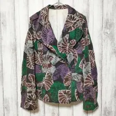 総柄レディースジャケット　レトロ