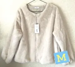 新品　CHIP CLIP フェイクファージャケット　アウター　M