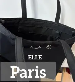 ELLE PARIS＊トートバッグ 　　　　　A4サイズ*黒地*＊のサムネイル