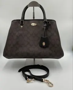 コーチ COACHハンドバッグショルダーバッグ2wayシグネチャー極美品