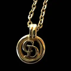 【希少】Dior ネックレス CDロゴ ヴィンテージ ゴールド ディオール