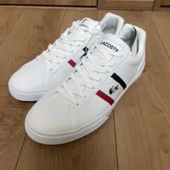 新品未使用　LACOSTE ラコステ　レザー　ホワイトスニーカー　メンズ