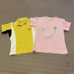 ☆ゴーセン　GOSEN 半袖シャツ　バドミントン　M 2枚セット☆のサムネイル