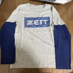 ZETT 長袖カットソー 150cm グレー ネイビー
