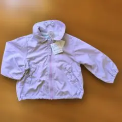 新品　後リボン付きジップアップアウター