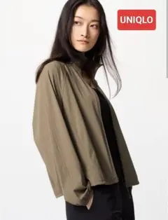 【UNIQLO】 完売品♥ウルトラストレッチアクティブブルゾンオリーブ Lサイズ