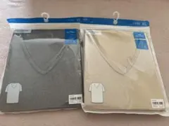 GU ドライストレッチ Vネック Tシャツ XLサイズ 2色セット