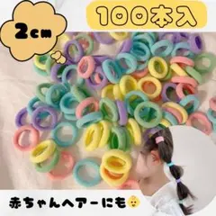 ヘアゴム　大容量　女の子　保育園　髪ゴム　小さめ　パステルカラー　１００本